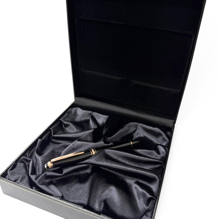 極美品□MONTBLANC モンブラン 75周年記念 1Pダイヤモンド 1924本限定 ローラーボール ボールペン ブラック ローズゴールド ドイツ製