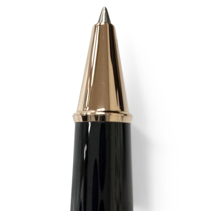 極美品□MONTBLANC モンブラン 75周年記念 1Pダイヤモンド 1924本限定 ローラーボール ボールペン ブラック ローズゴールド ドイツ製