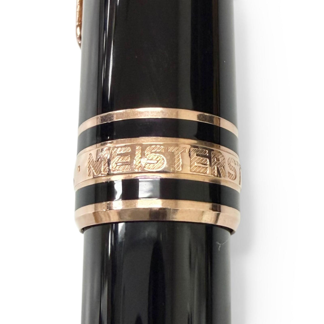 極美品□MONTBLANC モンブラン 75周年記念 1Pダイヤモンド 1924本限定 ローラーボール ボールペン ブラック ローズゴールド ドイツ製