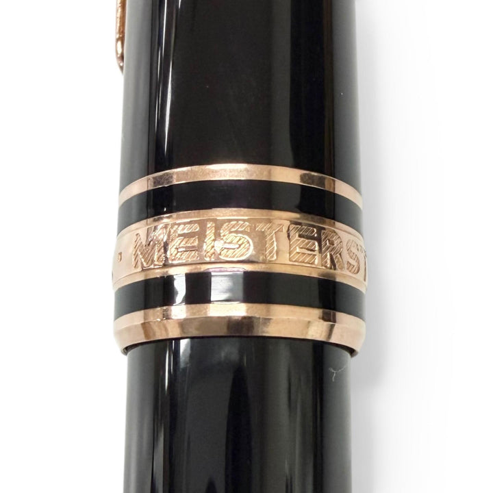 極美品□MONTBLANC モンブラン 75周年記念 1Pダイヤモンド 1924本限定 ローラーボール ボールペン ブラック ローズゴールド ドイツ製