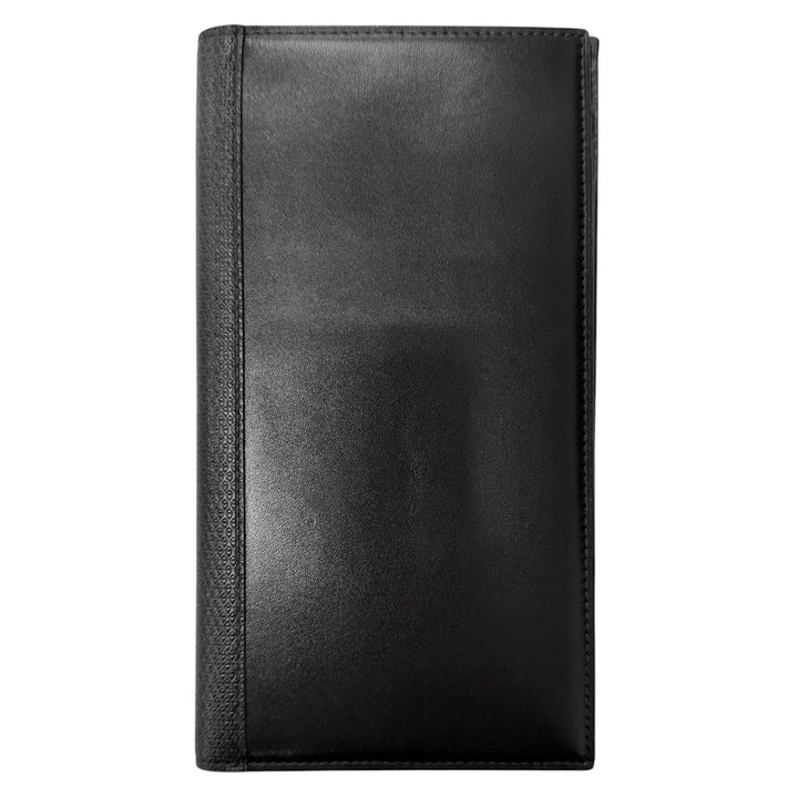 未使用品□John Lobb ジョンロブ Rasp Large Gusset Wallet レザー 二つ折り 札入れ 長財布 ブラック イタリア製 メンズ 定価161700円