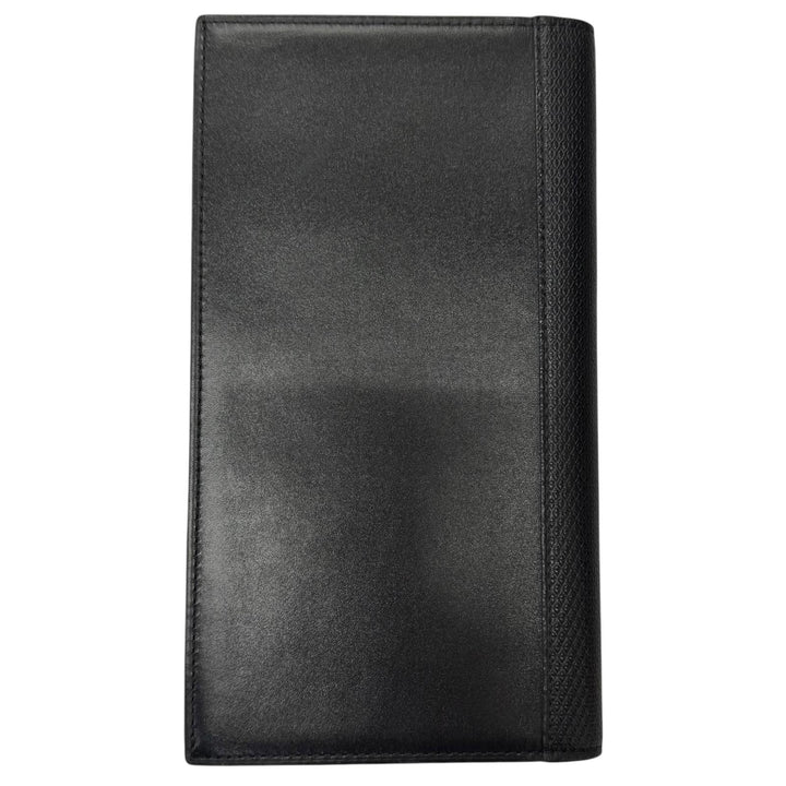 未使用品□John Lobb ジョンロブ Rasp Large Gusset Wallet レザー 二つ折り 札入れ 長財布 ブラック イタリア製 メンズ 定価161700円