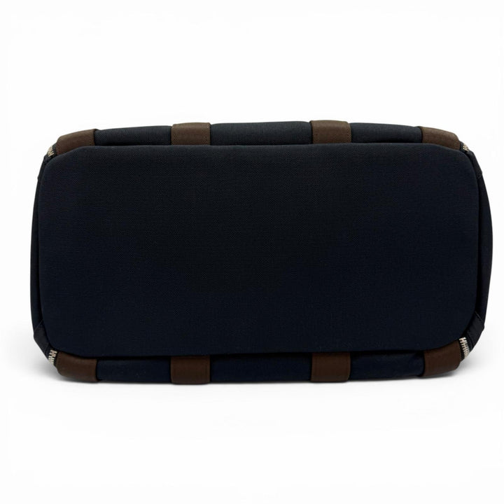 未使用品☆HERMES エルメス 2WAY ドッグキャリー ペットキャリー ショルダーバッグ トワルミタリー ネイビー W刻印 フランス製 保存袋付