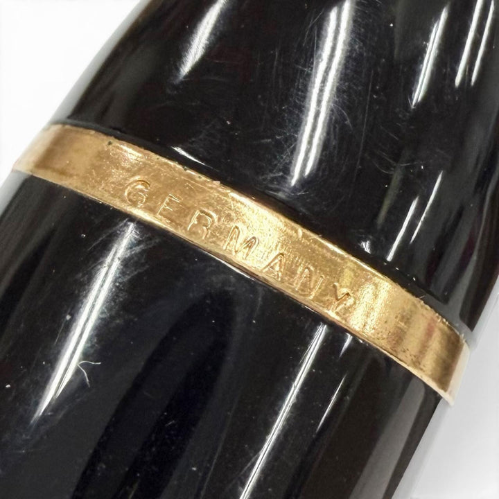 美品▼MONTBLANC モンブラン マイスターシュテュック 149 ペン先14K EFニブ ホワイトスター 万年筆 ブラック ゴールド ドイツ製 メンズ