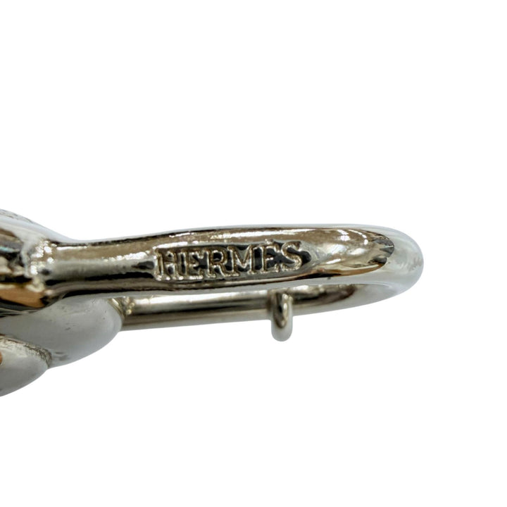 極美品☆HERMES エルメス ヴィンテージ La Route カデナ かたつむり メタル 1995年限定 アクセサリー チャーム シルバー レディース