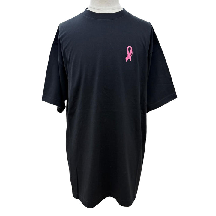 未使用品▼BALENCIAGA バレンシアガ 641655 We Are Pink オーバーサイズ クルーネック ショートスリーブ 半袖Ｔシャツ ブラック S 正規品