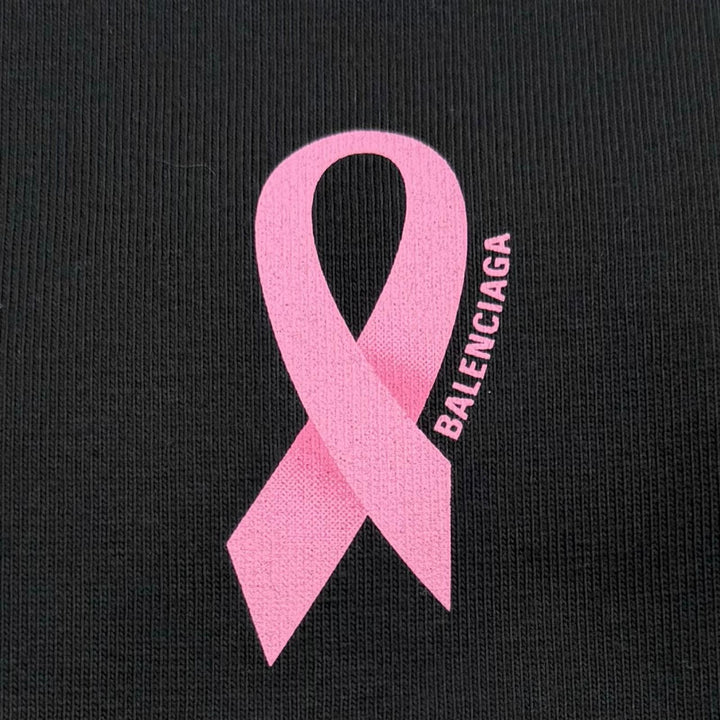 未使用品▼BALENCIAGA バレンシアガ 641655 We Are Pink オーバーサイズ クルーネック ショートスリーブ 半袖Ｔシャツ ブラック S 正規品