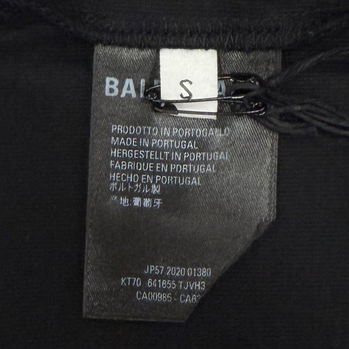 未使用品▼BALENCIAGA バレンシアガ 641655 We Are Pink オーバーサイズ クルーネック ショートスリーブ 半袖Ｔシャツ ブラック S 正規品