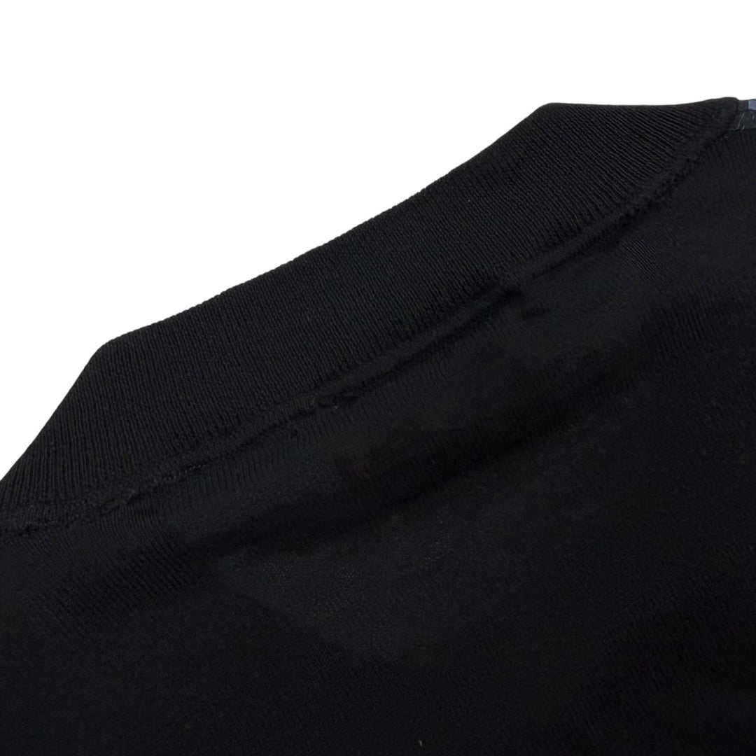 良品▼HERMES エルメス コットン100% ニット 総柄切り替え ジップアップ ブルゾン ジャケット ネイビー XL イタリア製 メンズ