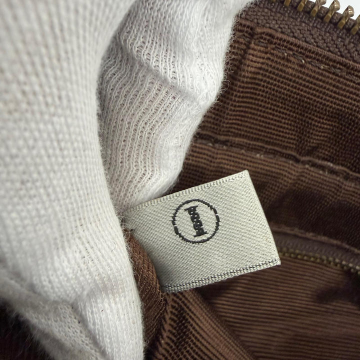 極美品☆JEAN-PAUL GAULTIER ジャンポールゴルチエ ロゴデザイン ロゴZIP Vサイバー ハンドバッグ グリーン系 レディース