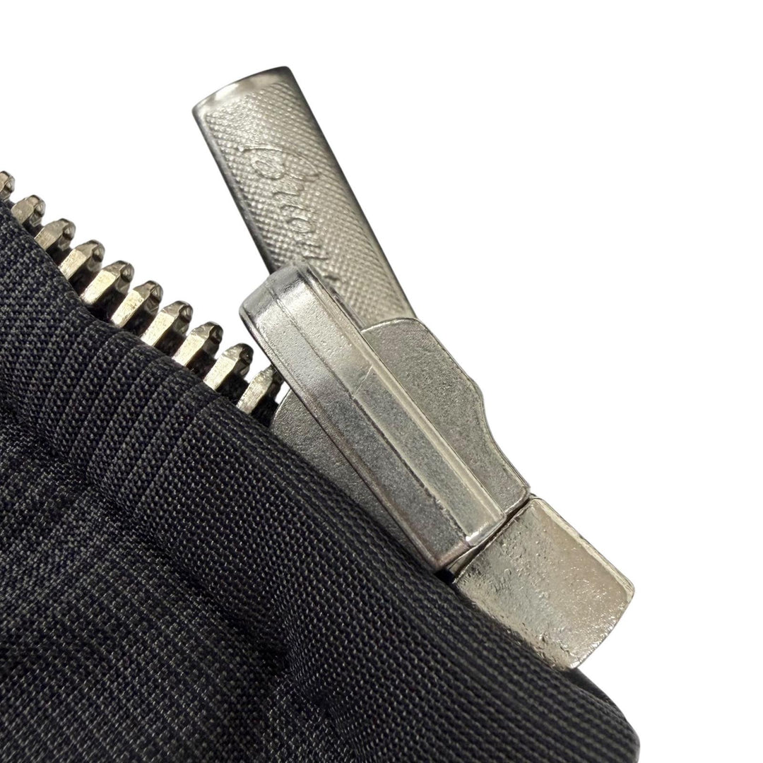 美品□Brioni ブリオーニ 羊革 シルク リバーシブル ブルゾンジャケット レザージャケット チャコールグレー 50 イタリア製 正規品