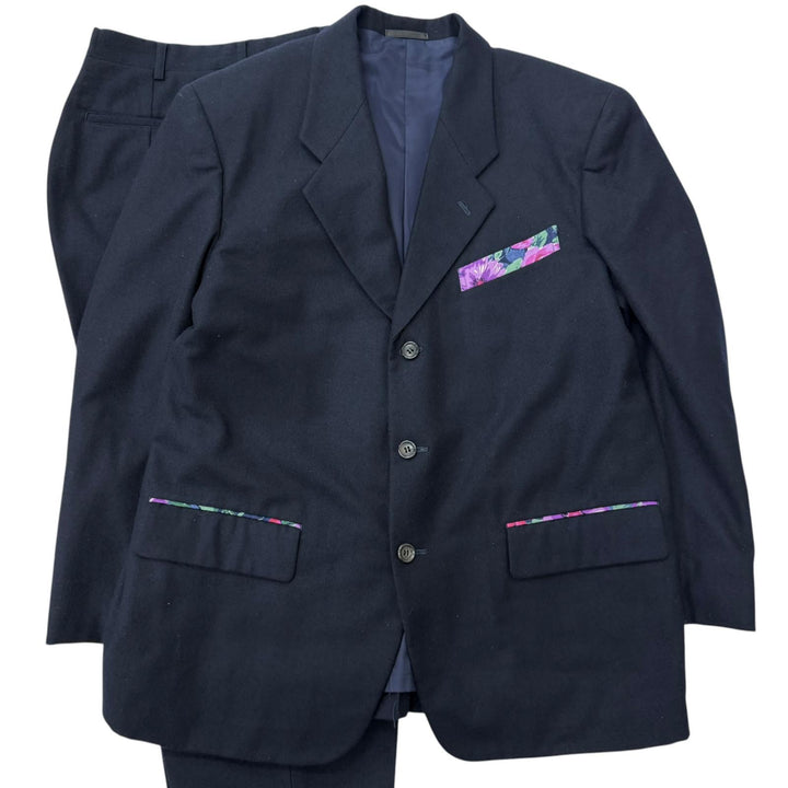 美品□COMME des GARCONS HOMME PLUS コムデギャルソンオムプリュス 88AW アーカイブ PJ-05036M 花柄 シングルスーツ M 日本製 正規品
