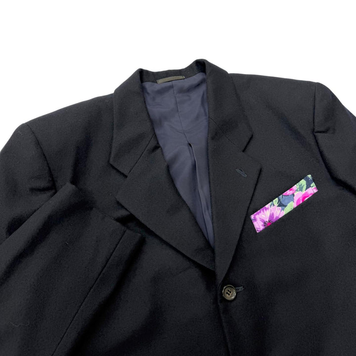 美品□COMME des GARCONS HOMME PLUS コムデギャルソンオムプリュス 88AW アーカイブ PJ-05036M 花柄 シングルスーツ M 日本製 正規品