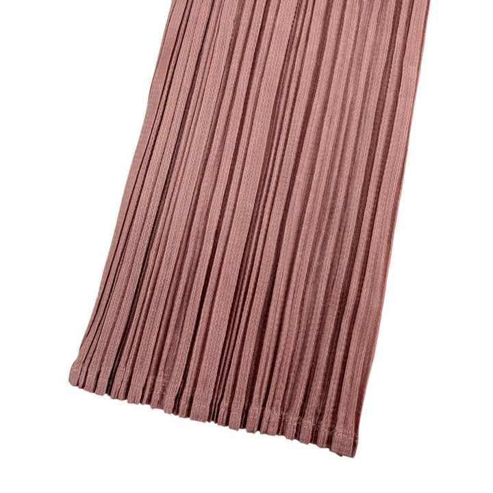 極美品☆PLEATS PLEASE プリーツプリーズ イッセイミヤケ 25AW PP53JA133 長袖 ロング カーディガン ピンク 2 日本製 正規品 レディース