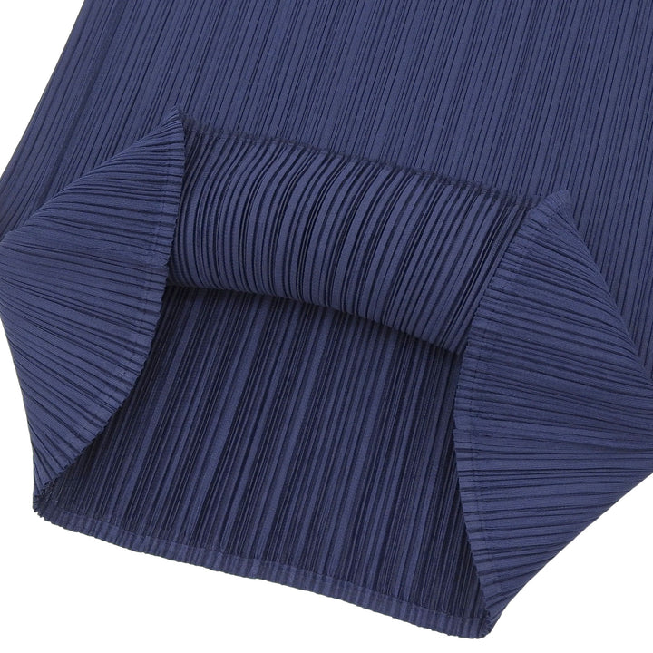 極美品▲PLEATS PLEASE プリーツプリーズ イッセイミヤケ PP11-JG211 ロング丈 プリーツ スカート ネイビー 1 日本製 正規品 レディース