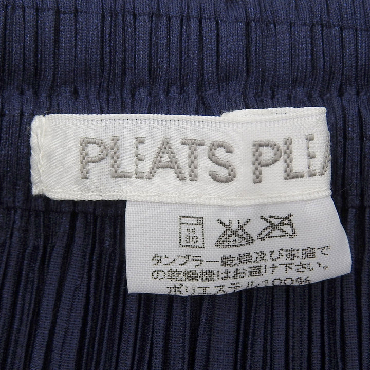極美品▲PLEATS PLEASE プリーツプリーズ イッセイミヤケ PP11-JG211 ロング丈 プリーツ スカート ネイビー 1 日本製 正規品 レディース