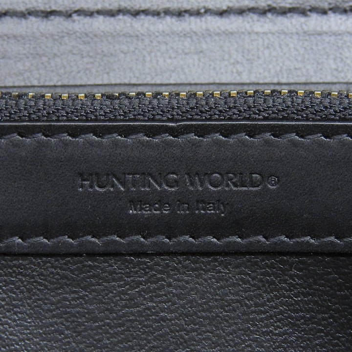 未使用品▲HUNTING WORLD ハンティングワールド 957BSS バチューサーパス 2024年購入 ラウンドファスナー ロングウォレット 長財布 箱付