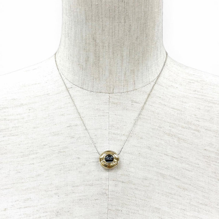 美品★TIFFANY&amp;Co. ティファニー パロマ ピカソ 925 750 マジックサークル ネックレス ペンダント シルバー ゴールド ブラック