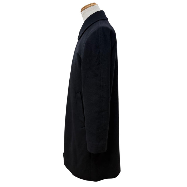 美品▼Paul Smith ポールスミス カシミヤ100% ステンカラーコート ブラック M 日本製 正規品 メンズ シンプル ビジネスオススメ◎