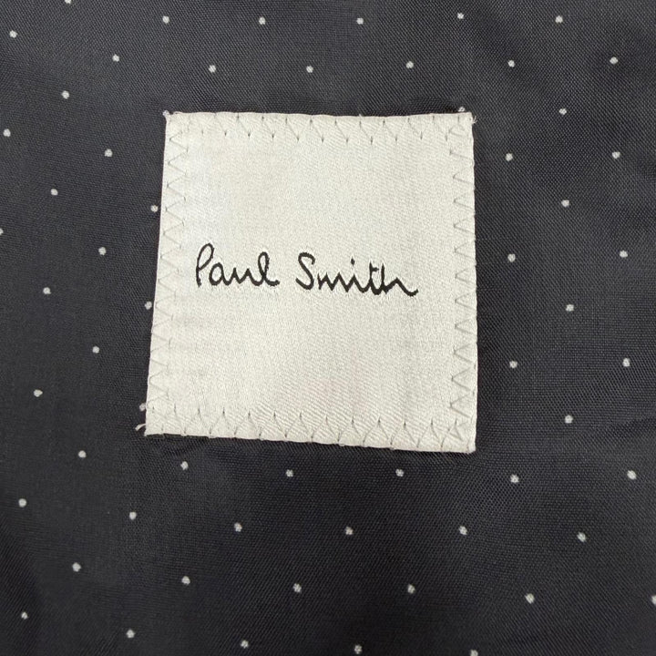 美品▼Paul Smith ポールスミス カシミヤ100% ステンカラーコート ブラック M 日本製 正規品 メンズ シンプル ビジネスオススメ◎