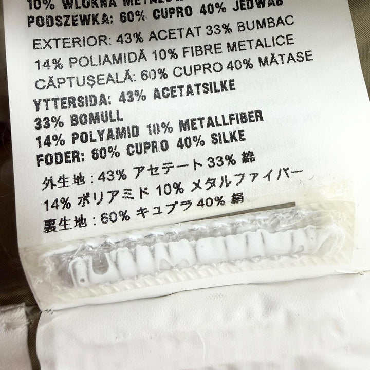 極美品☆PRADA プラダ P957E コットン ジャガード リボンデザイン ビスチェ トップス ピンク シルバー 42 イタリア製 正規品 レディース