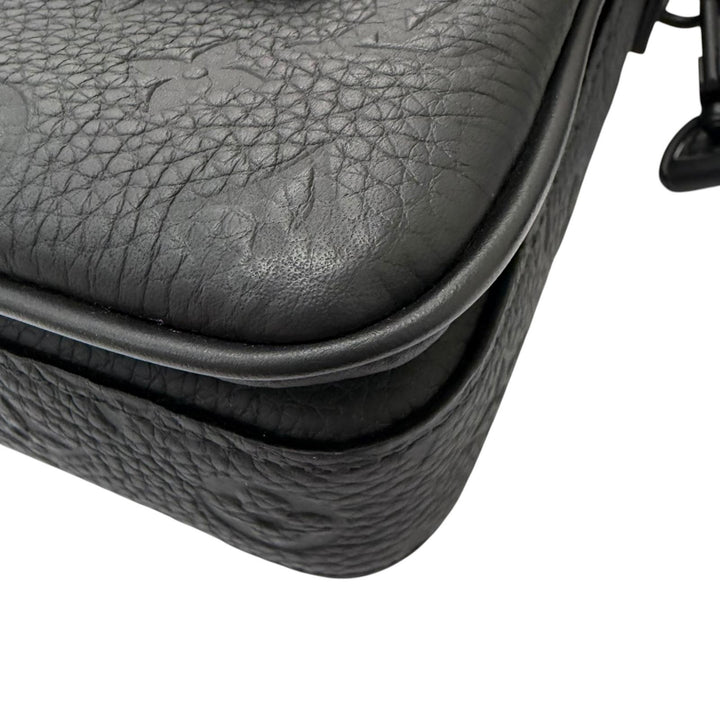 極美品□LOUIS VUITTON ルイヴィトン M81524 Sロック ヴェルティカル ウェアラブル ウォレット レザー トリヨンモノグラム バッグ 黒