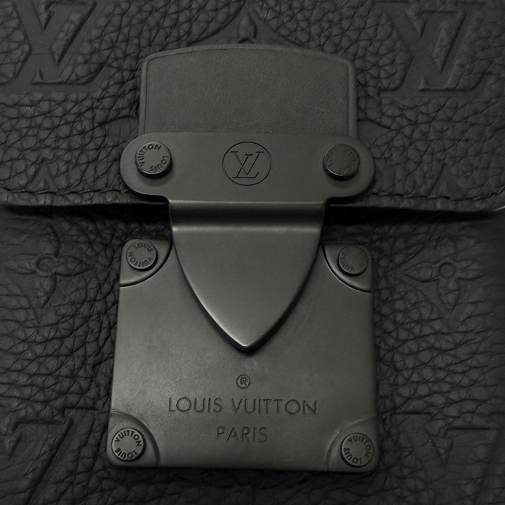 極美品□LOUIS VUITTON ルイヴィトン M81524 Sロック ヴェルティカル ウェアラブル ウォレット レザー トリヨンモノグラム バッグ 黒