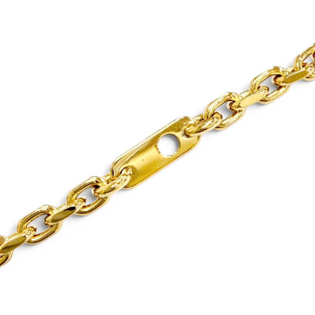 極美品△LOUIS VUITTON ルイヴィトン M02740 チェーン LVユアーズ モノグラムフラワー ネックレス ゴールド 伊製 メンズ 箱・保存袋付き