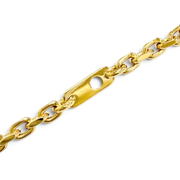 極美品△LOUIS VUITTON ルイヴィトン M02740 チェーン LVユアーズ モノグラムフラワー ネックレス ゴールド 伊製 メンズ 箱・保存袋付き