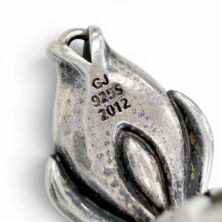 美品△Georg Jensen ジョージジェンセン ヘリテージコレクション 2012 イヤー 925 クリップ式 イヤリング 両耳用 シルバー 重量9.17g