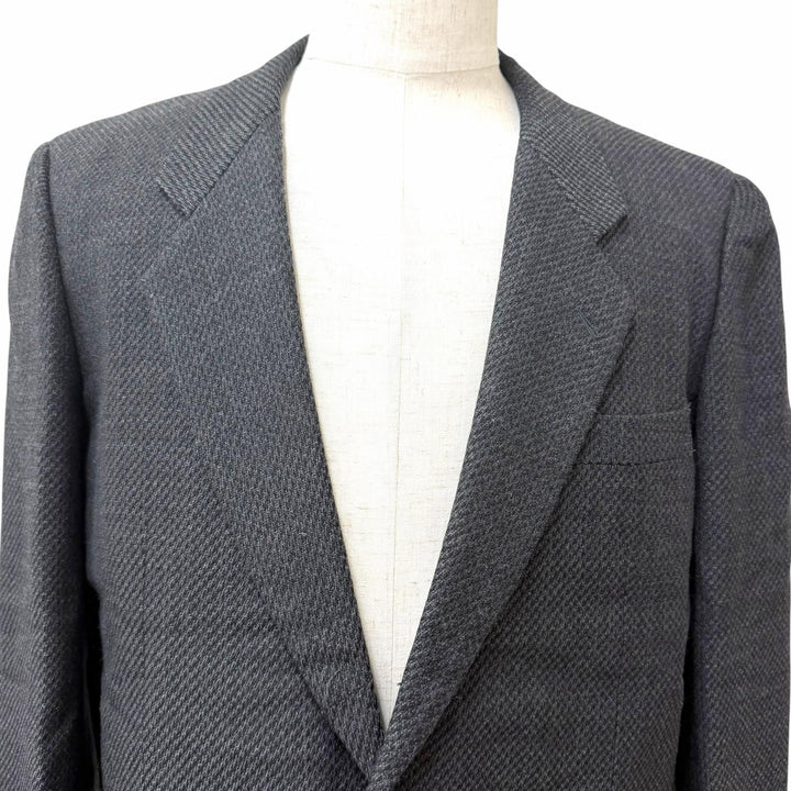 良品□COMME des GARCONS HOMME コムデギャルソンオム ヴィンテージ 80-90sアーカイブ ツイードジャケット チャコールグレー M 日本製