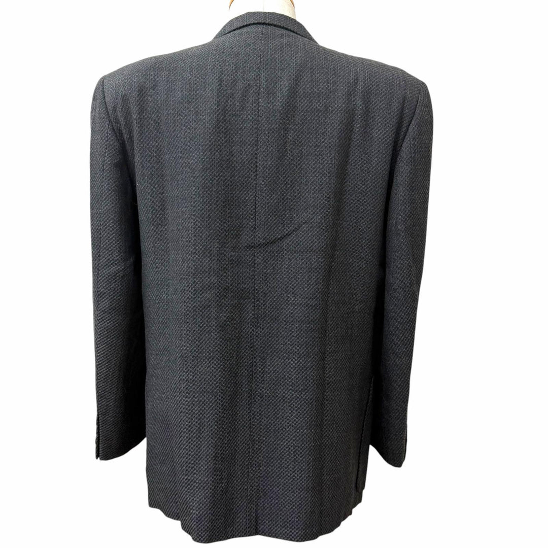 良品□COMME des GARCONS HOMME コムデギャルソンオム ヴィンテージ 80-90sアーカイブ ツイードジャケット チャコールグレー M 日本製