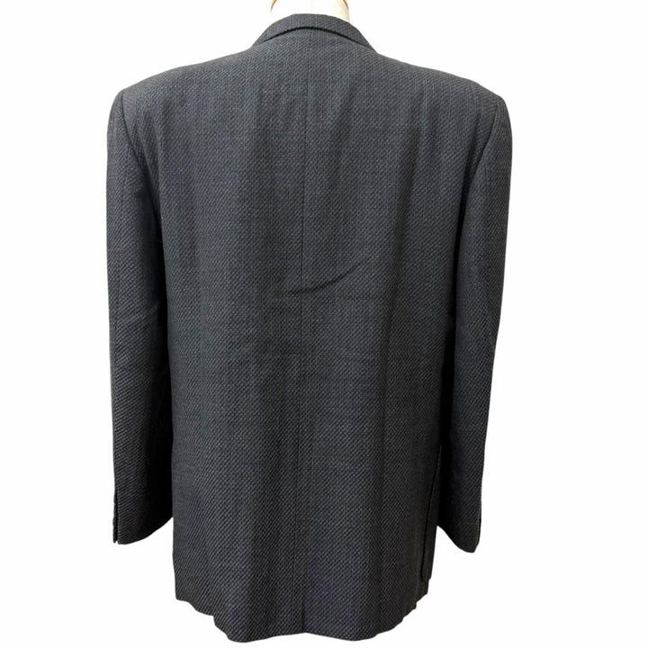 良品□COMME des GARCONS HOMME コムデギャルソンオム ヴィンテージ 80-90sアーカイブ ツイードジャケット チャコールグレー M 日本製