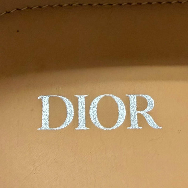 未使用品□DIOR ディオール オム エヴィデンス レザー エンボスロゴ プレーントゥ ダービーシューズ ドレスシューズ 黒 43 イタリア製
