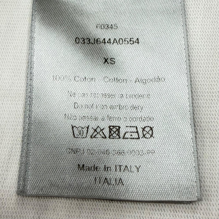 美品▼DIOR STUSSY ディオール オム ステューシー 033J644A0554 コットン100% BEE刺繍 胸ポケット クルーネック 半袖Ｔシャツ XS 正規品