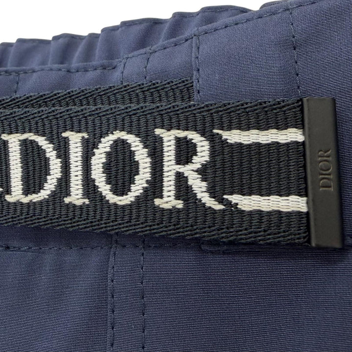 未使用品▼DIOR ディオール オム 113C126A5034 ロゴベルト ワイドテーパード ジョガートラウザー イージーパンツ ネイビー 48 正規品