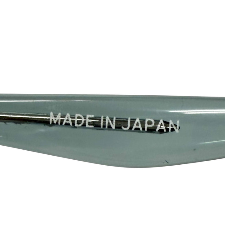 美品□BARTON PERREIRA バートンペレイラ SUB MOIRA ウェリントンフレーム メガネ 眼鏡 アイウェア クリアブルー 51□19-145 日本製