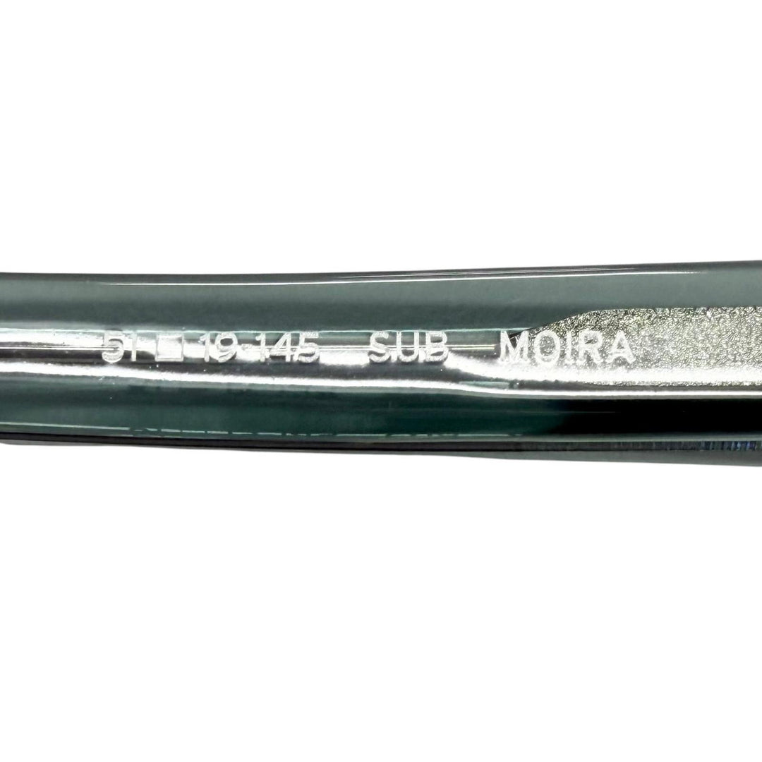 美品□BARTON PERREIRA バートンペレイラ SUB MOIRA ウェリントンフレーム メガネ 眼鏡 アイウェア クリアブルー 51□19-145 日本製