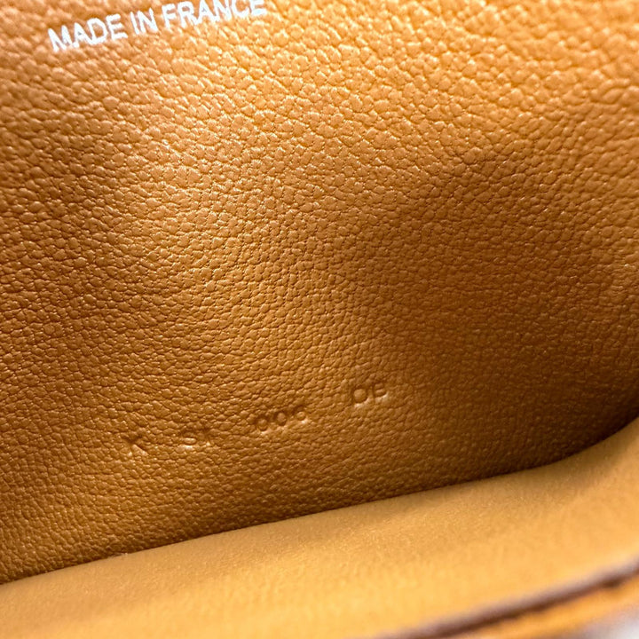 未使用品☆HERMES エルメス ジップアンゴー エバーカラー ゴールド シルバー金具 シェーヌダンクル パスケース カードケース K刻印