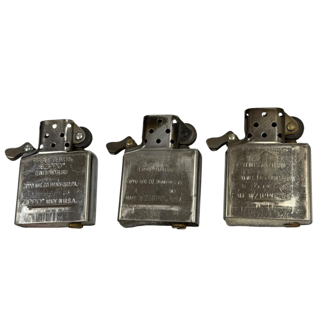 良品▼ZIPPO HARLEY DAVIDSON ジッポ ハーレーダビッドソン オイルライター 3点セット シルバー ブラック USA製 メンズ 箱付き