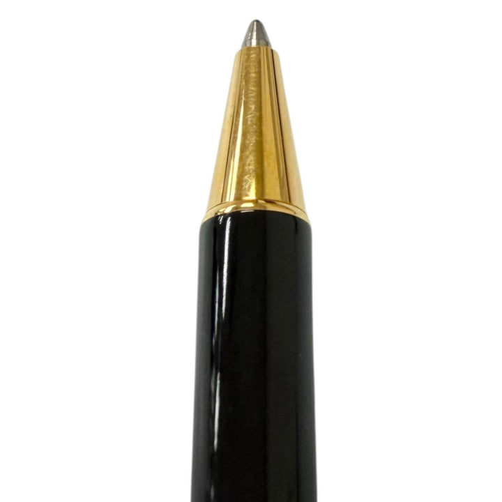 未使用品□Cartier カルティエ マスト ドゥ カルティエ ツイスト式 ボールペン ブラック ゴールド フランス製 メンズ 筆記確認済み