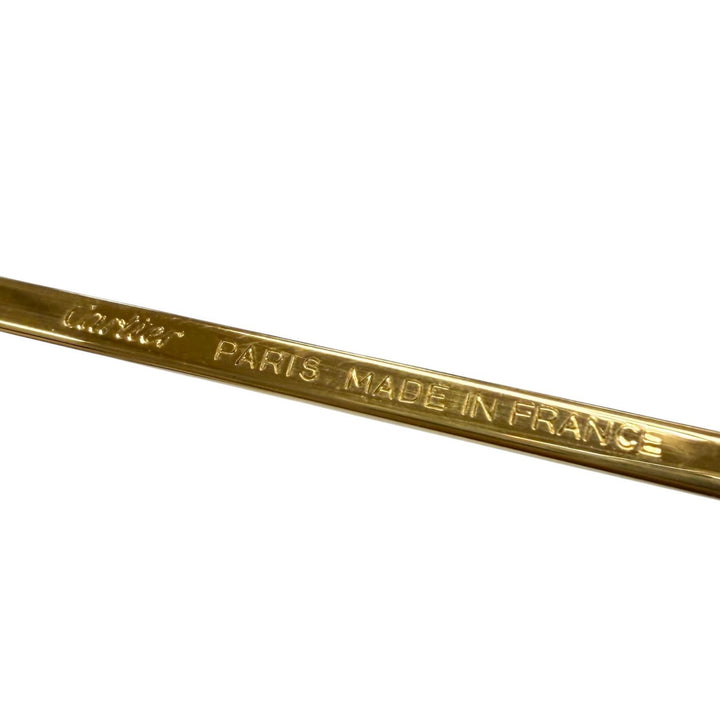 良品▼Cartier カルティエ ヴィンテージ トリニティ 2Pブルージェムストーン メガネ 眼鏡 アイウェア ゴールド ボルドー 55□18 135 度入