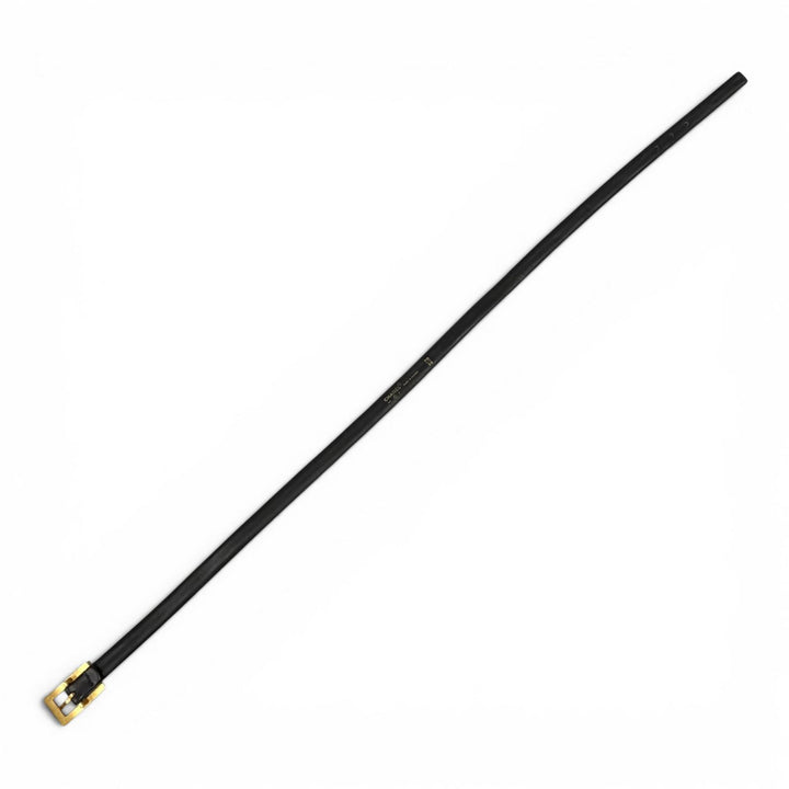 美品△CHANEL シャネル ヴィンテージ 1996年製 96P ココマーク ロゴ カメリア クローバー 香水ボトル ホヌ モチーフ レザー ベルト 70/28