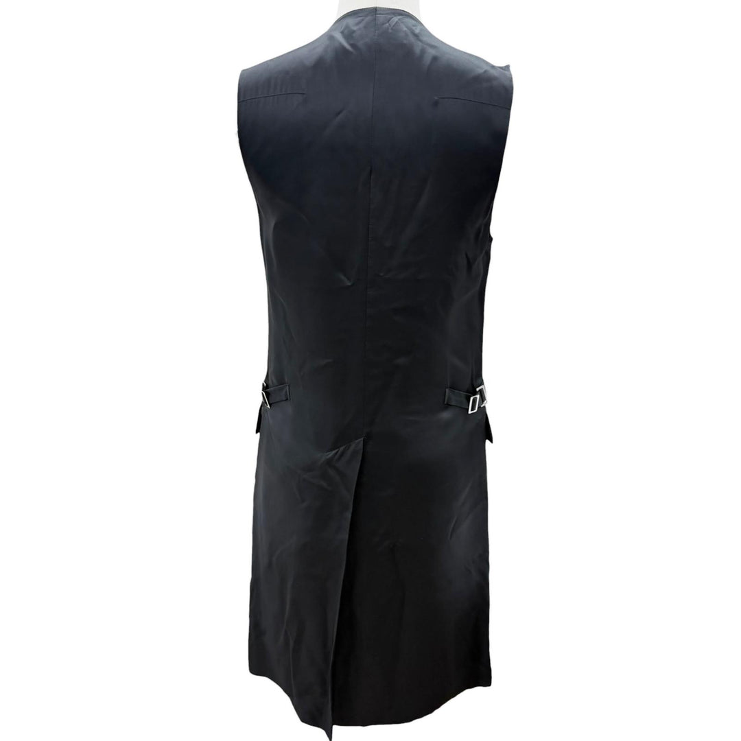 極美品□Dior HOMME ディオールオム ヴィンテージ ウール モヘア 2007年AW エディ期 ジレ ロングベスト ブラック 44 イタリア製 正規品