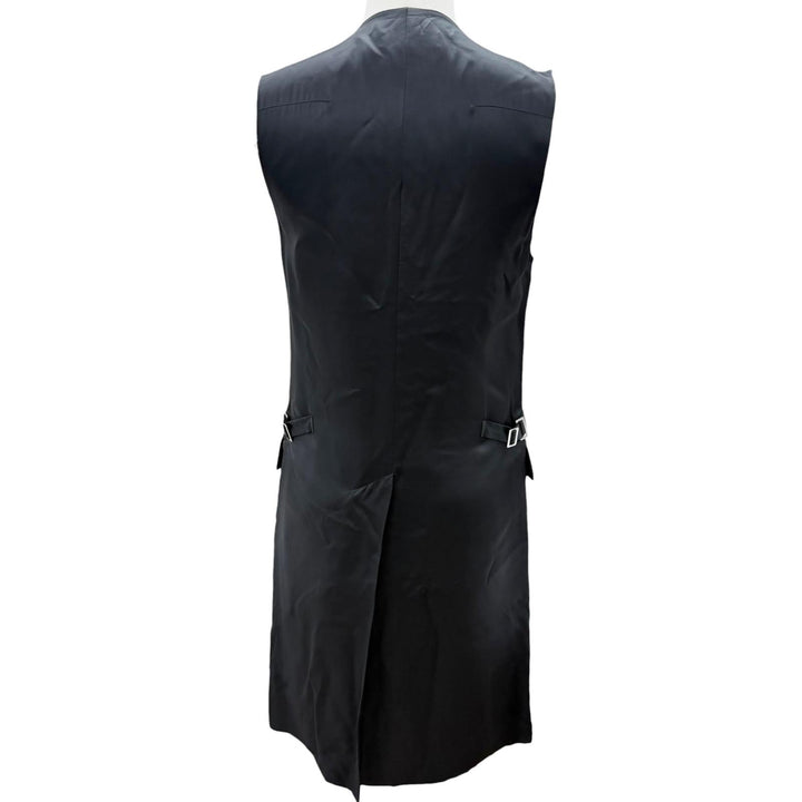 極美品□Dior HOMME ディオールオム ヴィンテージ ウール モヘア 2007年AW エディ期 ジレ ロングベスト ブラック 44 イタリア製 正規品
