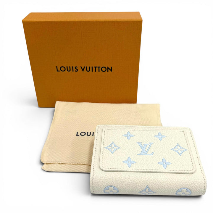 未使用品★LOUIS VUITTON ルイヴィトン M28274 ポルトフォイユ クレア モノグラムアンプラント 二つ折り財布 箱・保存袋付