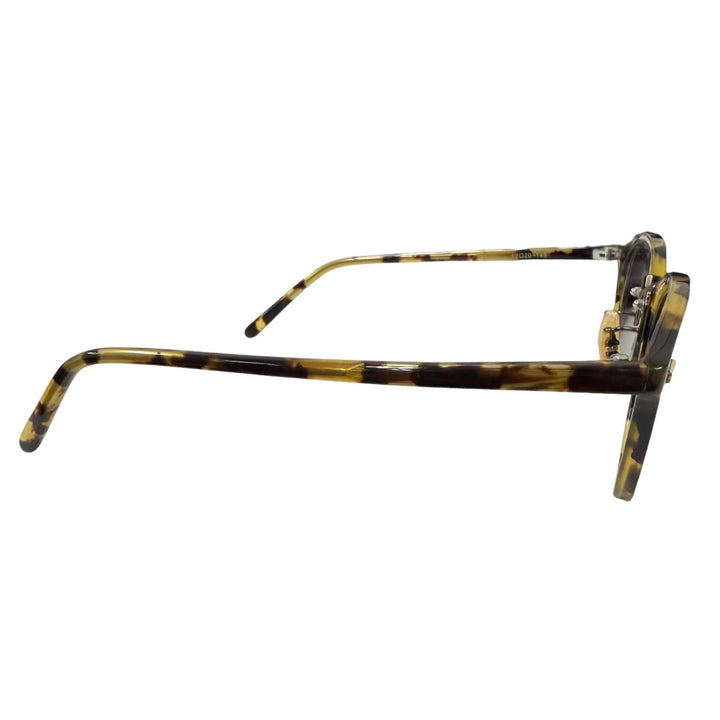 美品□BJ CLASSIC COLLECTION ビージェークラシックコレクション COM-521 ボストンウェリントン サングラス イエローマーブル 49□20-145
