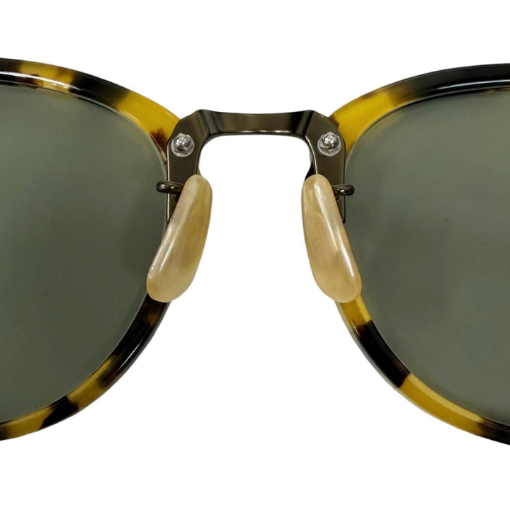 美品□BJ CLASSIC COLLECTION ビージェークラシックコレクション COM-521 ボストンウェリントン サングラス イエローマーブル 49□20-145