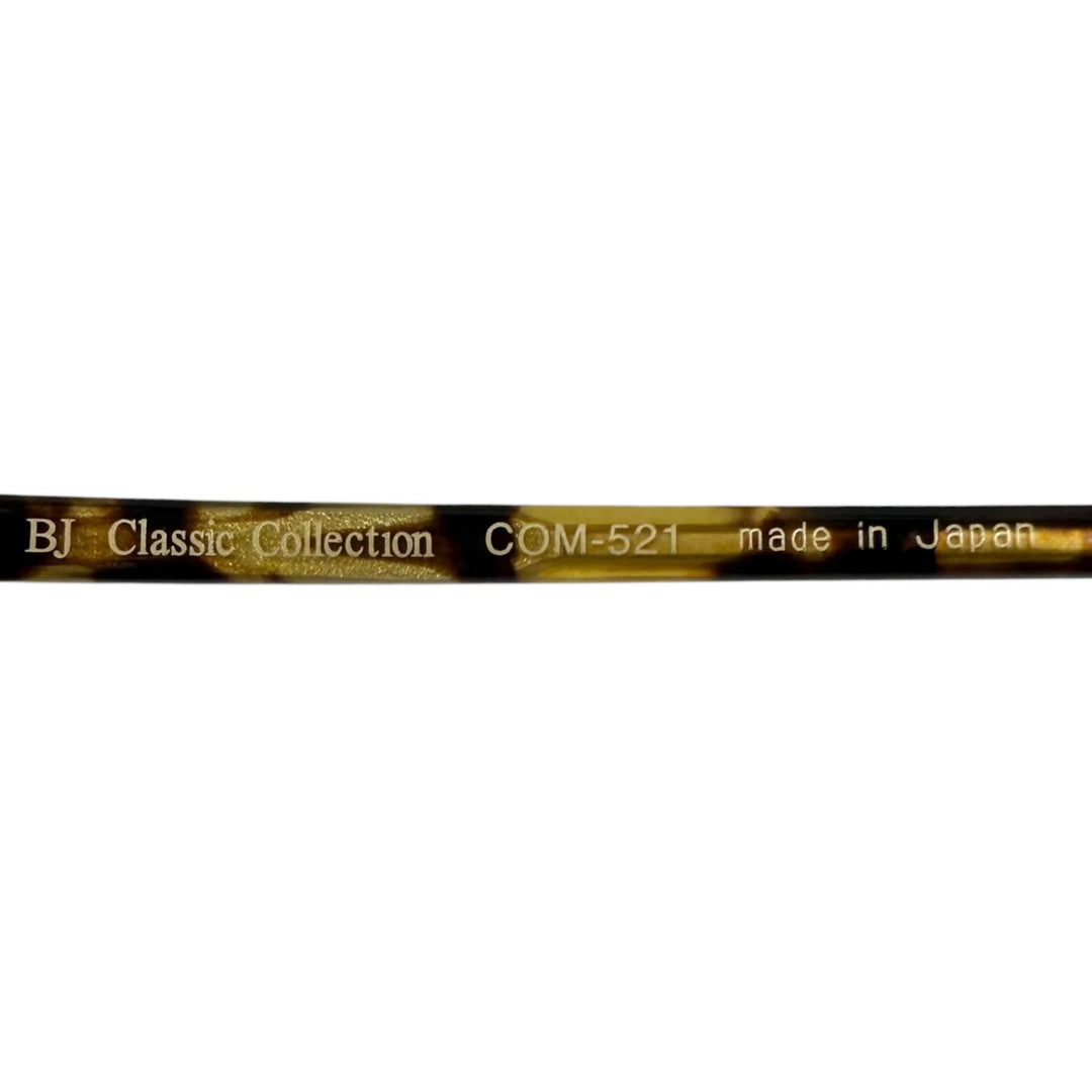 美品□BJ CLASSIC COLLECTION ビージェークラシックコレクション COM-521 ボストンウェリントン サングラス イエローマーブル 49□20-145