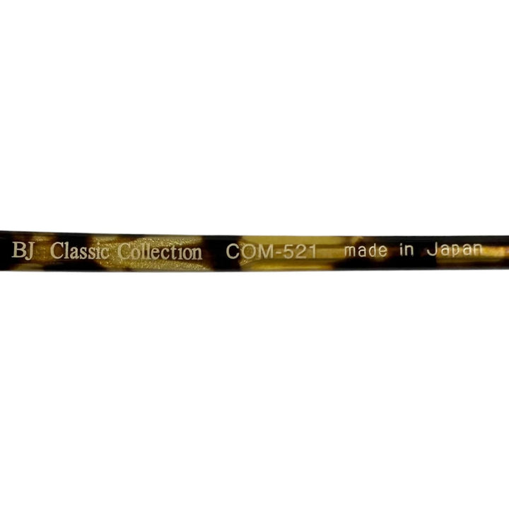 美品□BJ CLASSIC COLLECTION ビージェークラシックコレクション COM-521 ボストンウェリントン サングラス イエローマーブル 49□20-145